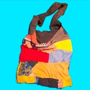 Multicolor Patchwork Shoulder Bag